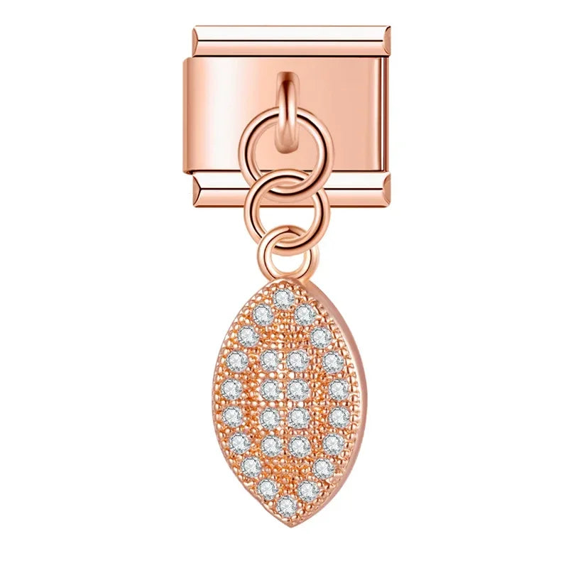 Charm Rose et Nœud - NO 10