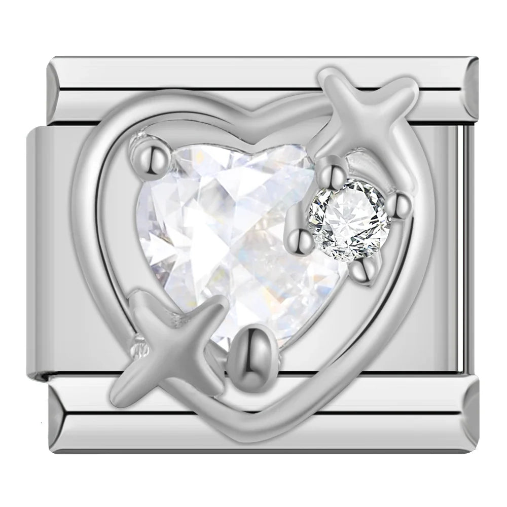 Charm Couronne CZ Arc-en-Ciel - DJ2006 NO 3