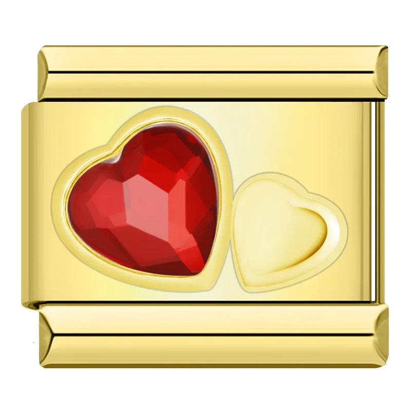 Charm Cœur CZ Arc-en-Ciel - DJ1467 NO 2