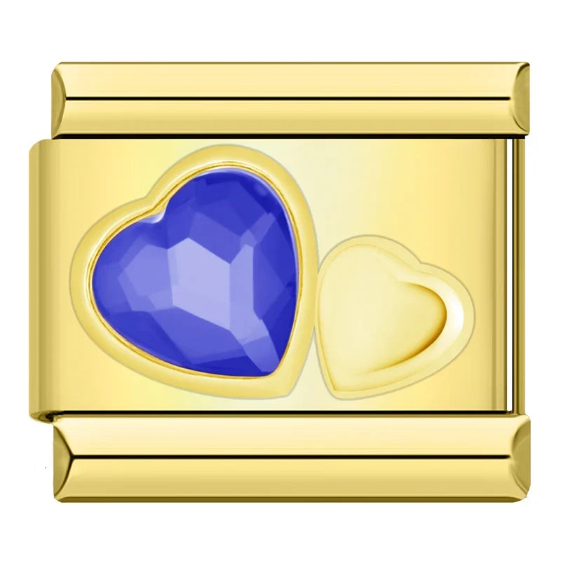 Charm Cœur CZ Arc-en-Ciel - DJ1467 NO 8