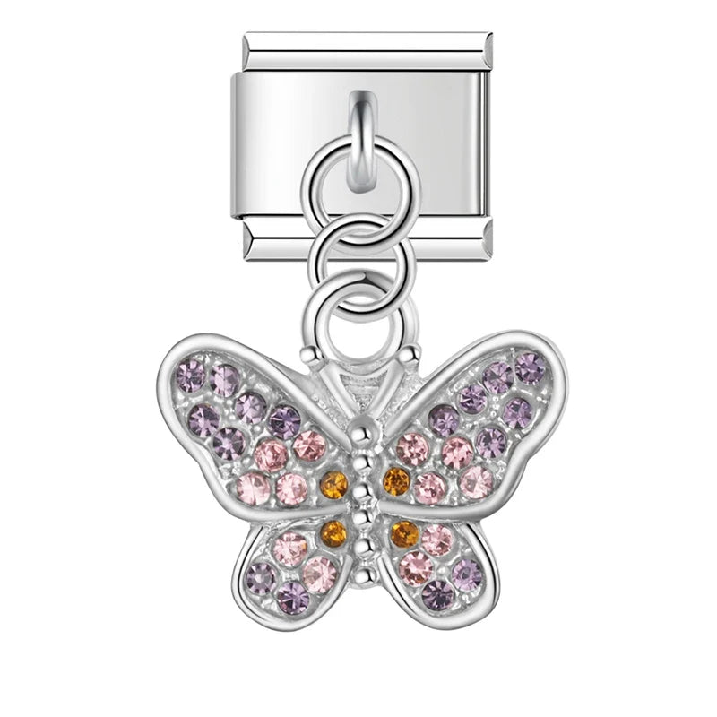 Charm Lune, Fleur et Papillon - DJ1412 NO 7