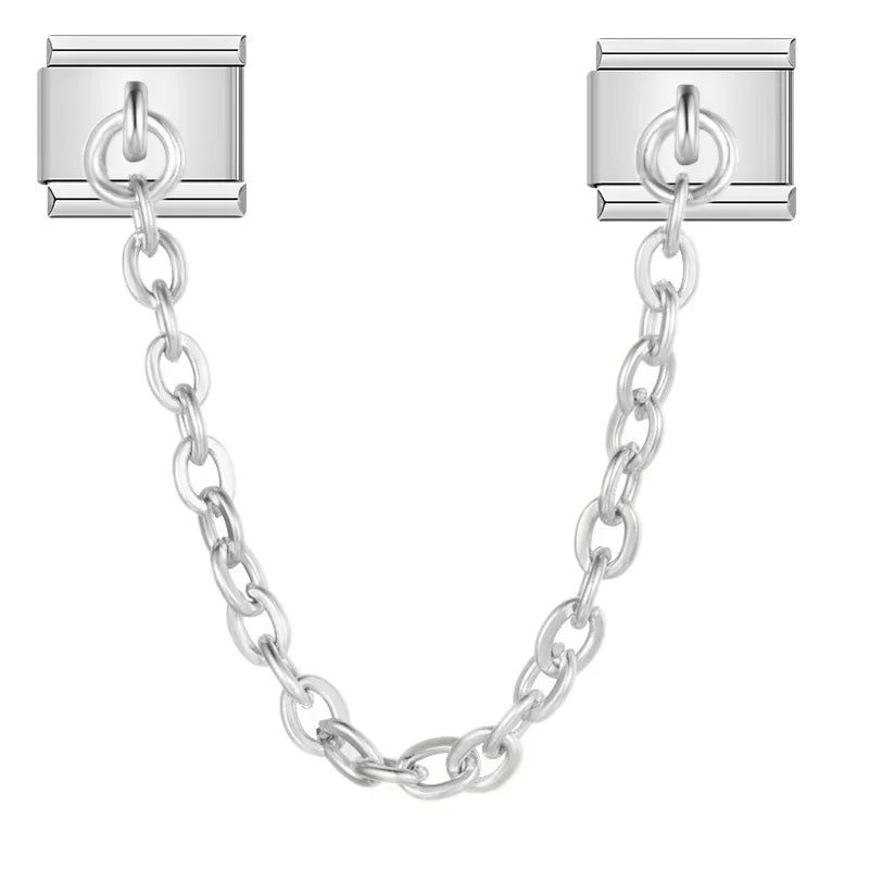 Connecteur de Chaîne d'Extension — Bracelet Italien 9mm - Silver