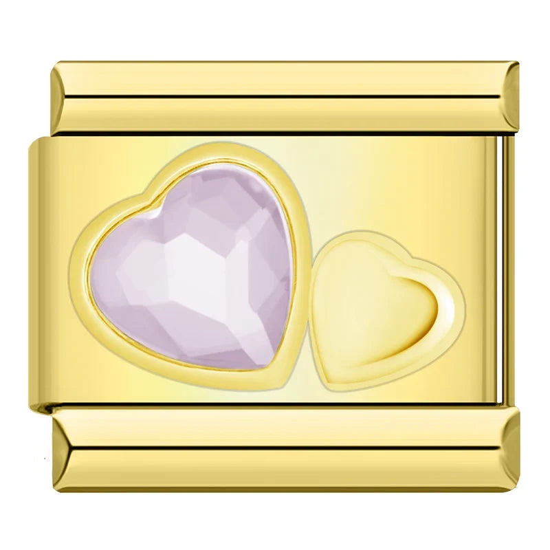 Charm Cœur CZ Arc-en-Ciel - DJ1467 NO 7