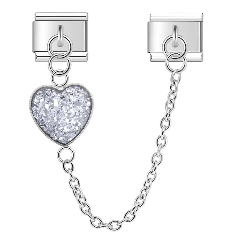 Charm Maillon Cœur Romantique - E
