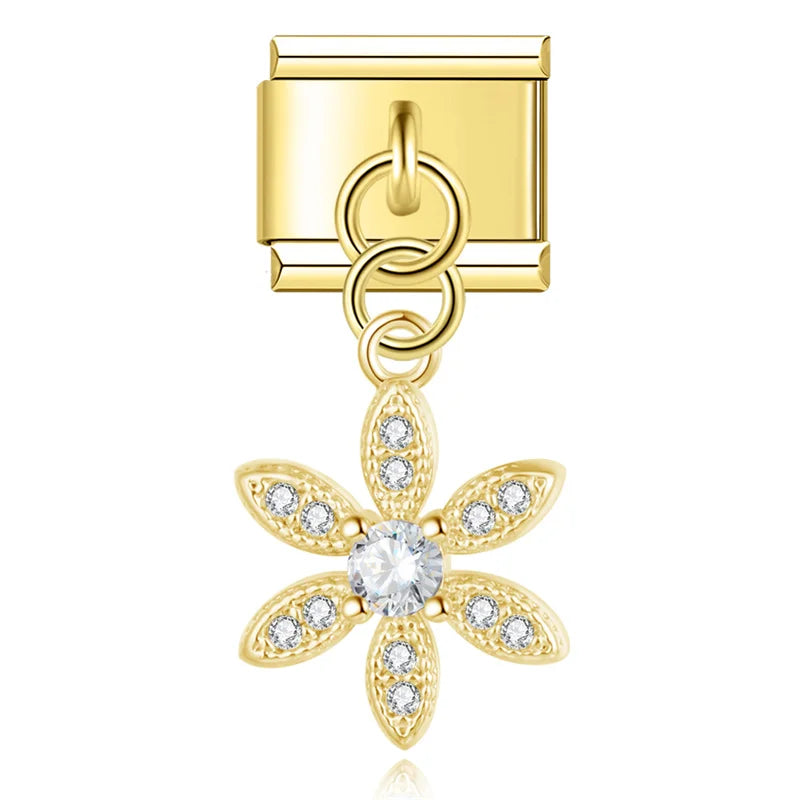 Charm Chien et Fleur - DJ1381 NO 2