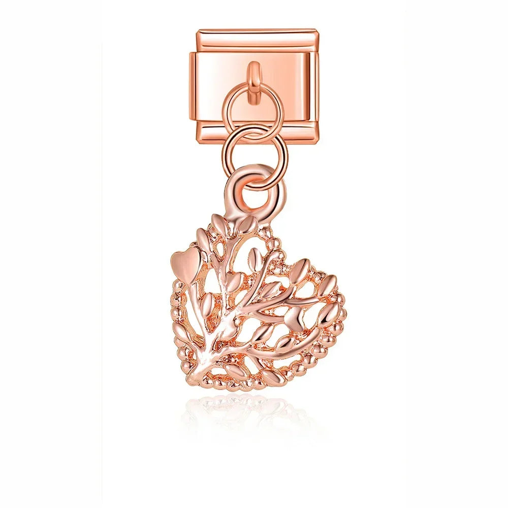 Charm Rose et Enveloppe - DJ375 D