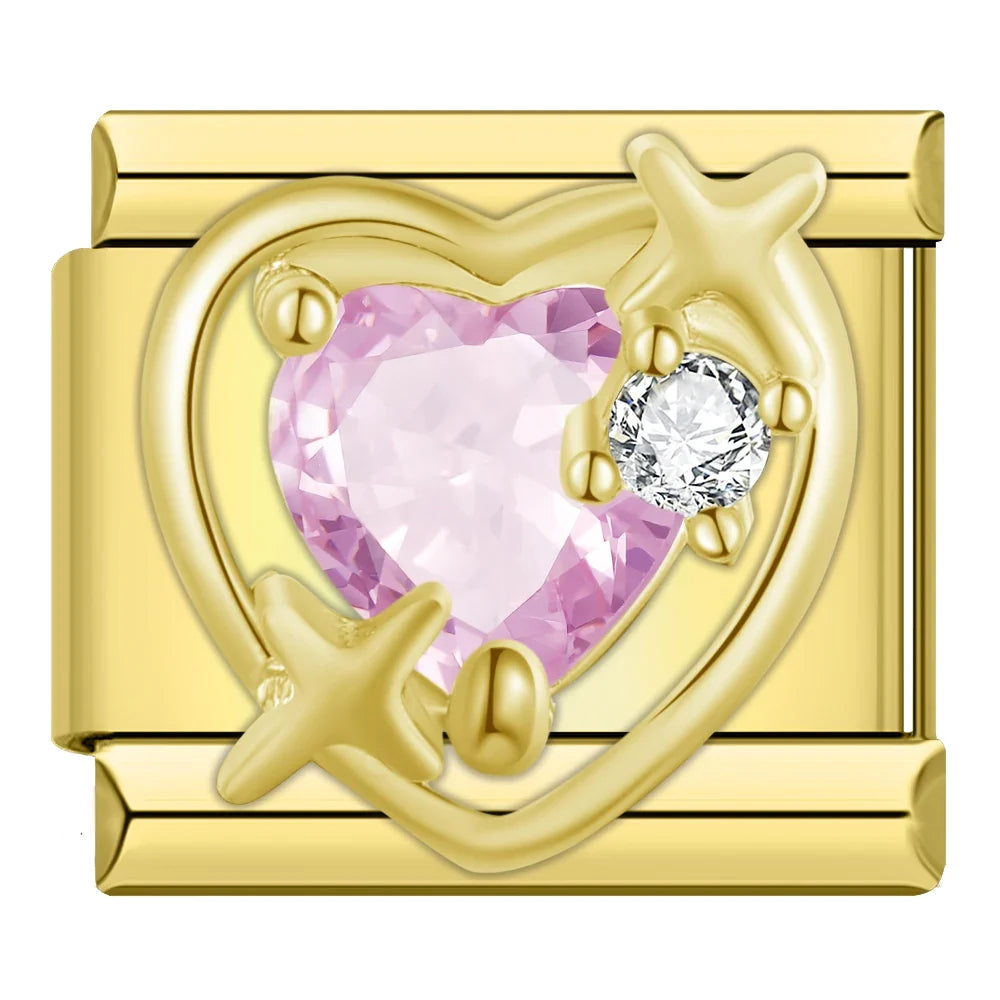 Charm Couronne CZ Arc-en-Ciel - DJ2006 NO 13