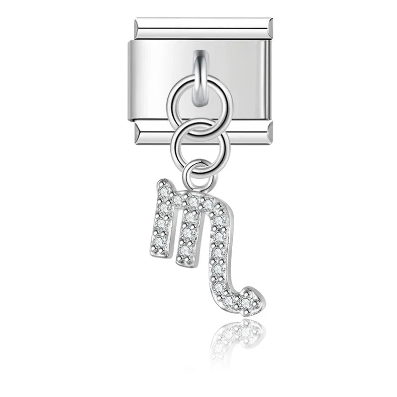 Charm Zodiaque CZ Pendant - DJ1871 Silver 2