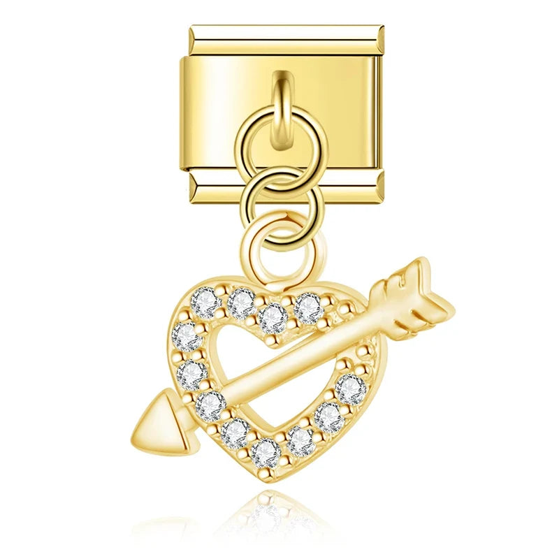 Charm Cœur et Lèvres CZ - DJ1383 NO 2