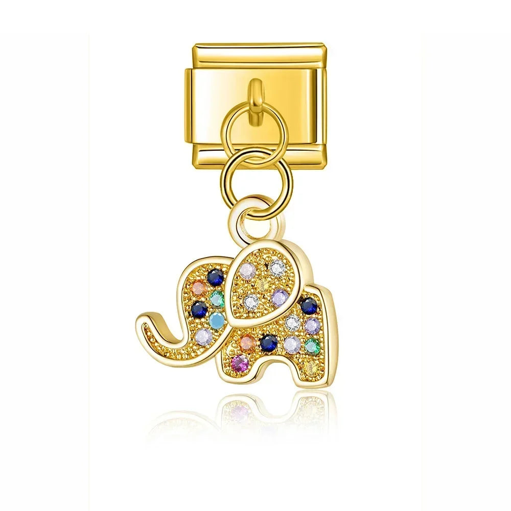 Charm Éléphant et Libellule - DJ600 NO 27