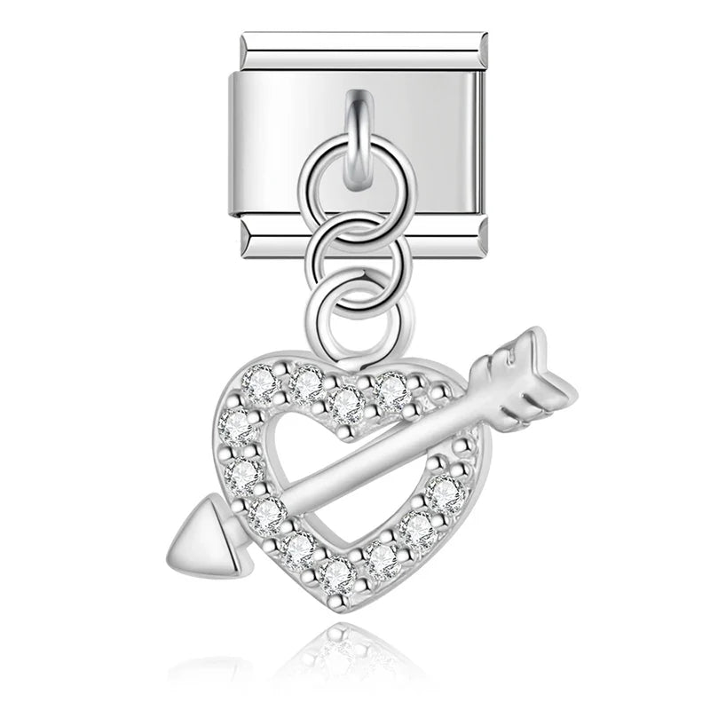 Charm Cœur et Lèvres CZ - DJ1383 NO 8