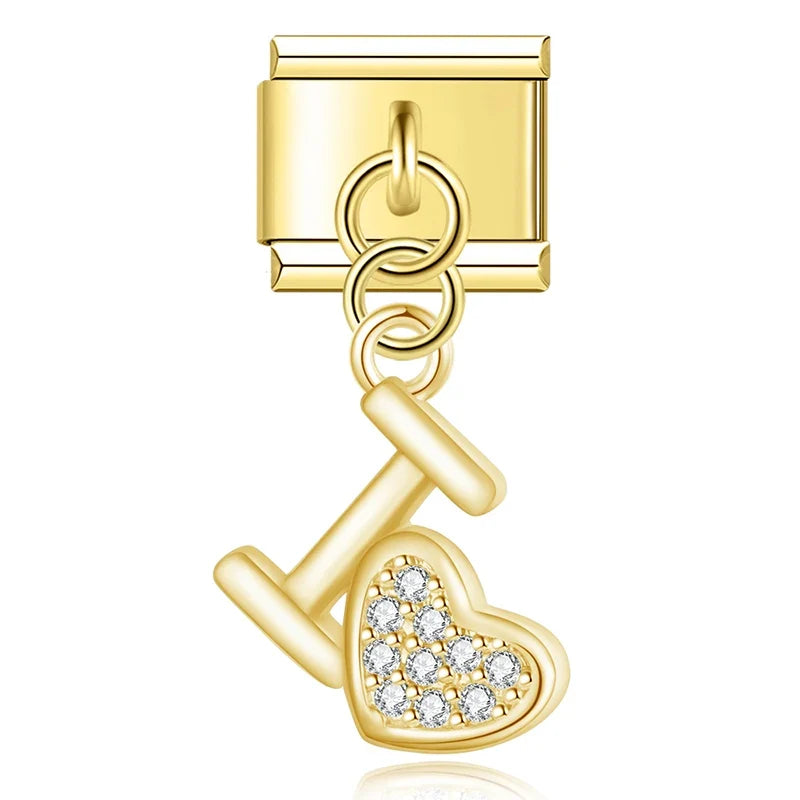 Charm Cœur et Lèvres CZ - DJ1383 NO 3