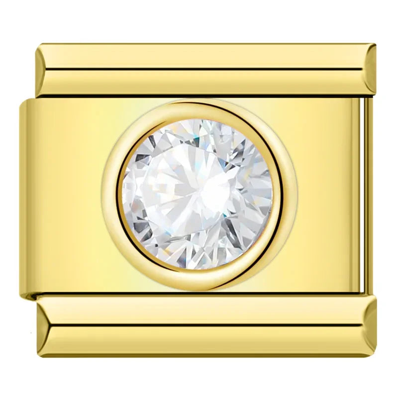 Charm CZ Rond Arc-en-Ciel - DJ1444 NO 3