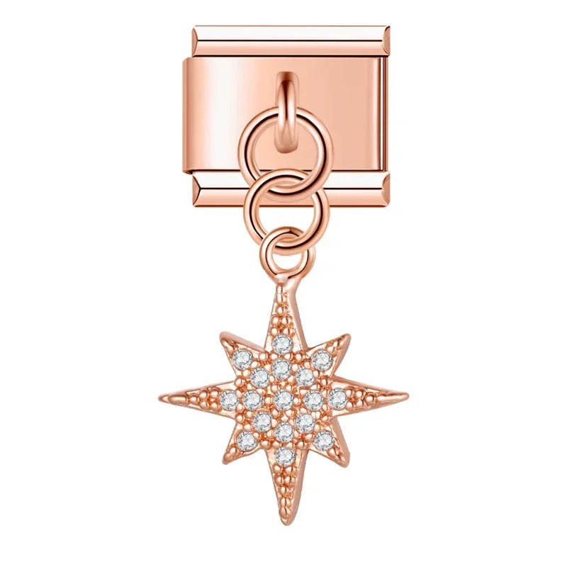 Charm Rose et Nœud - NO 16