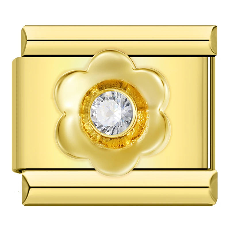 Golden Nature Charm Collection โ 9mm Italian Bracelet