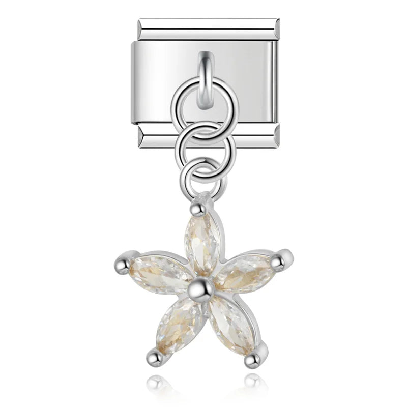 Charm Chien et Fleur - DJ1381 NO 6