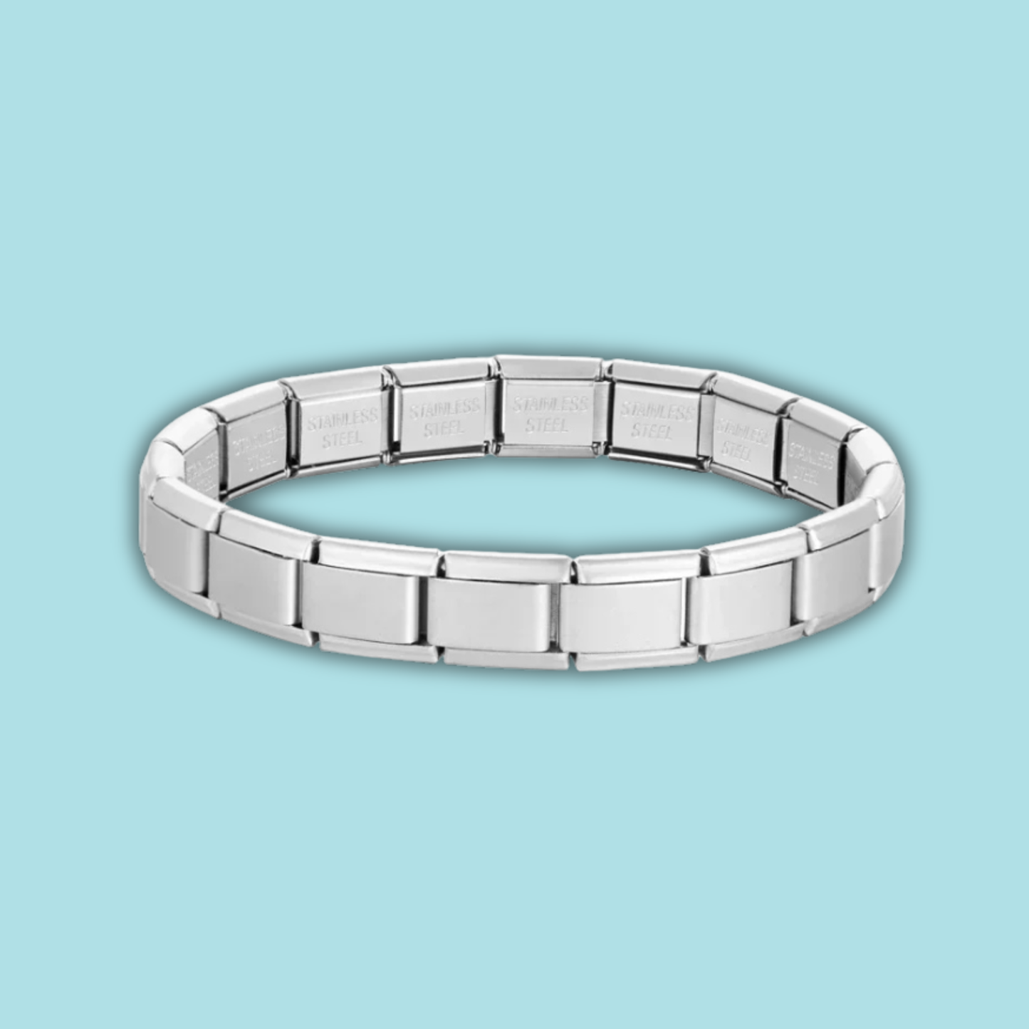 Italian Charm Bracelet 9mm โ Silver Matte