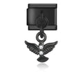 Pendentif Oiseau Noir aux Ailes Déployées