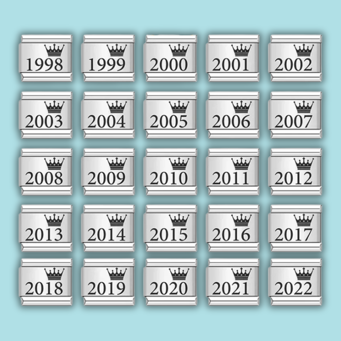 Birth Year Charm Collection — 9mm Italian Bracelet