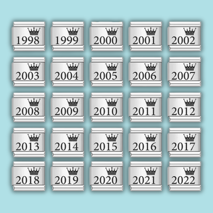 Birth Year Charm Collection — 9mm Italian Bracelet