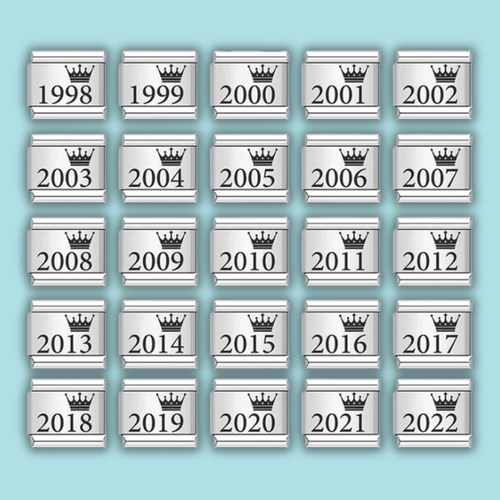Birth Year Charm Collection — 9mm Italian Bracelet