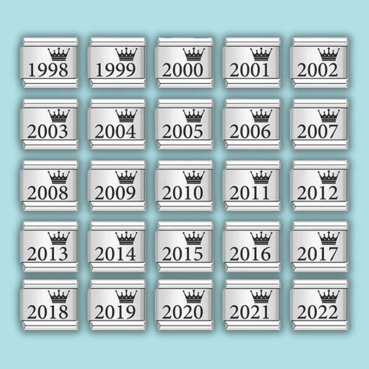 Birth Year Charm Collection — 9mm Italian Bracelet
