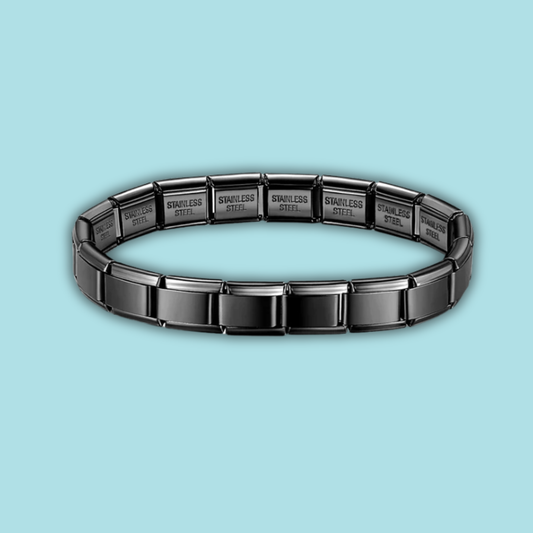 Italian Charm Bracelet 9mm — Black