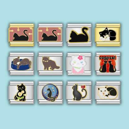 Cat Charm Collection — 9mm Italian Bracelet