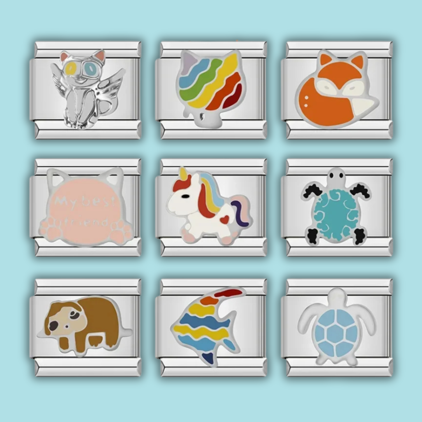 Cute Animal Charm Collection — 9mm Italian Bracelet