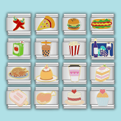 Foodie Charm Collection — 9mm Italian Bracelet