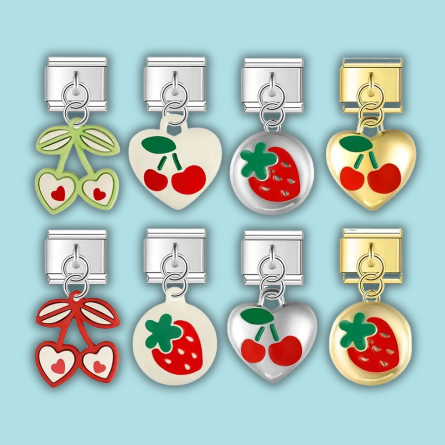 Fruit Charm Collection — 9mm Italian Bracelet