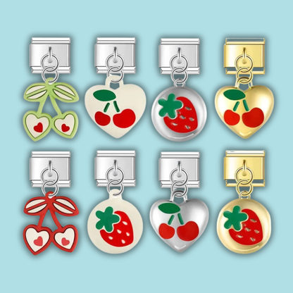 Fruit Charm Collection — 9mm Italian Bracelet