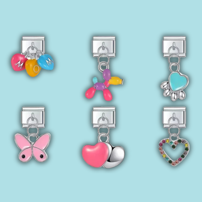 Glaze Mix Charm Collection — 9mm Italian Bracelet