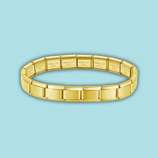 Italian Charm Bracelet 9mm — Gold