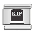 Charm Pierre Tombale Noire RIP
