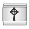 Charm Croix Celtique Noire
