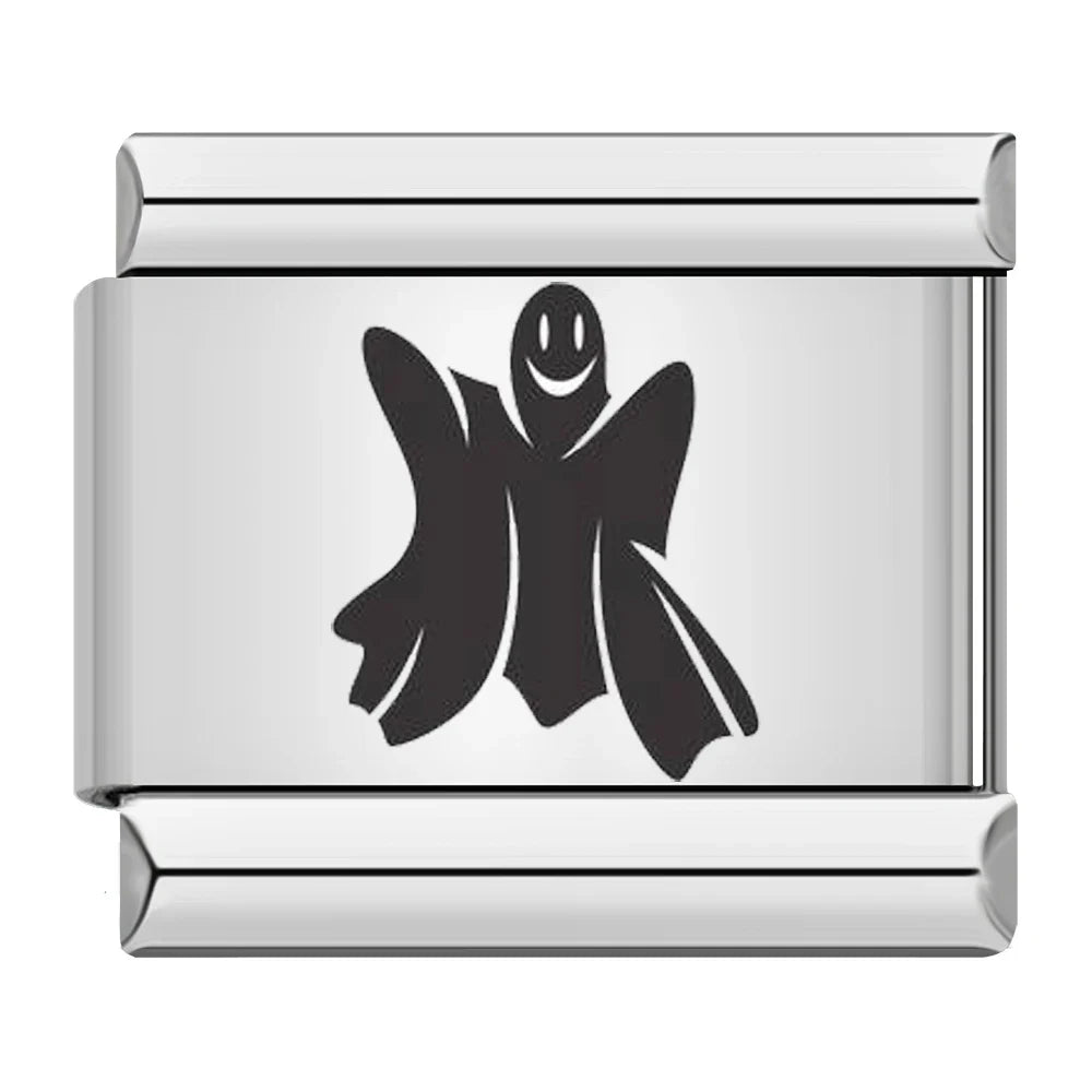 Charm Fantôme Noir Souriant