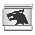 Charm Tête de Loup Noire