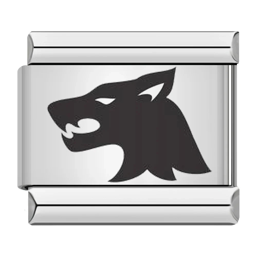 Charm Tête de Loup Noire