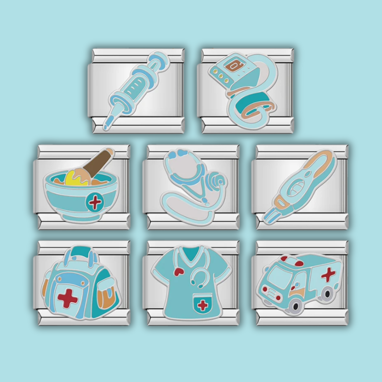Healthcare Charm Collection — 9mm Italian Bracelet