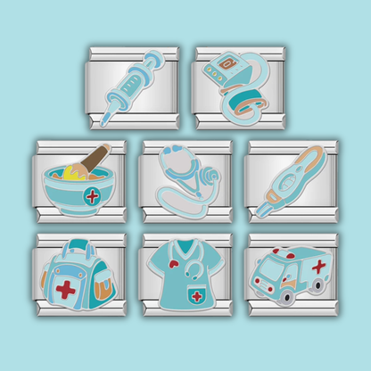 Healthcare Charm Collection — 9mm Italian Bracelet