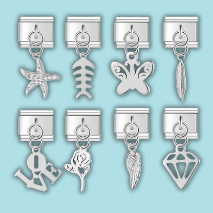 Butterfly Love Charm Collection — 9mm Italian Bracelet