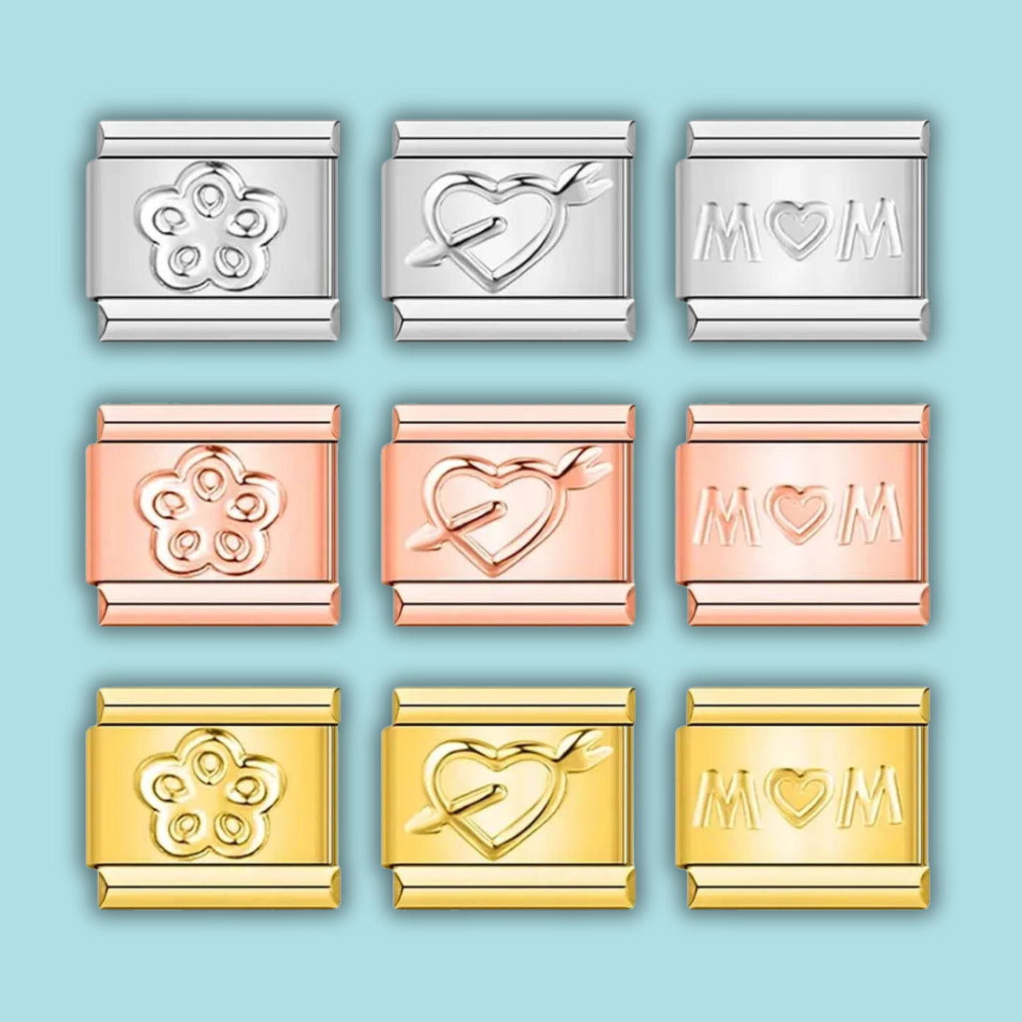Crown & Princess Charm Collection — 9mm Italian Bracelet