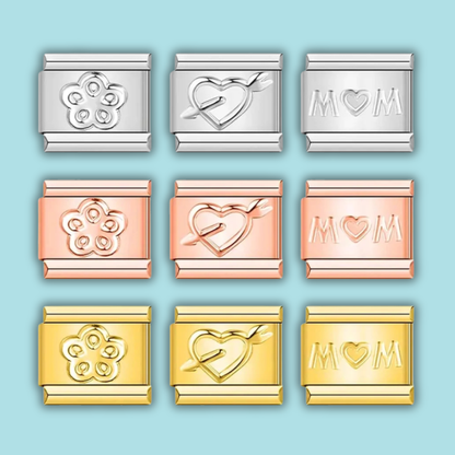 Crown & Princess Charm Collection — 9mm Italian Bracelet