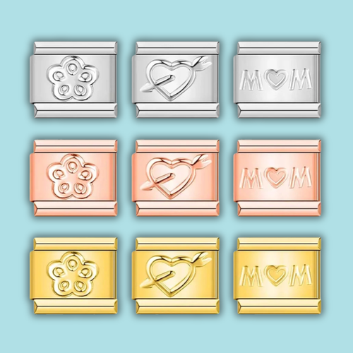 Crown & Princess Charm Collection — 9mm Italian Bracelet