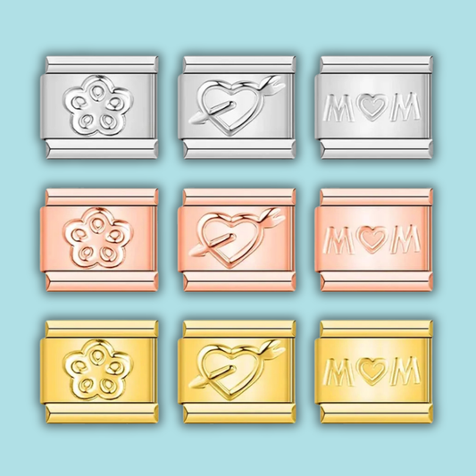 Crown & Princess Charm Collection — 9mm Italian Bracelet
