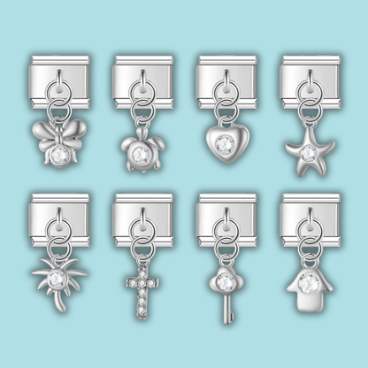 Moon Lock Planet Charm Collection — 9mm Italian Bracelet