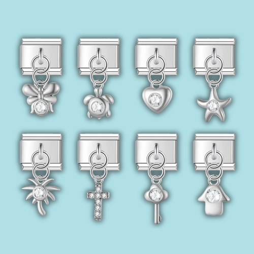 Moon Lock Planet Charm Collection — 9mm Italian Bracelet