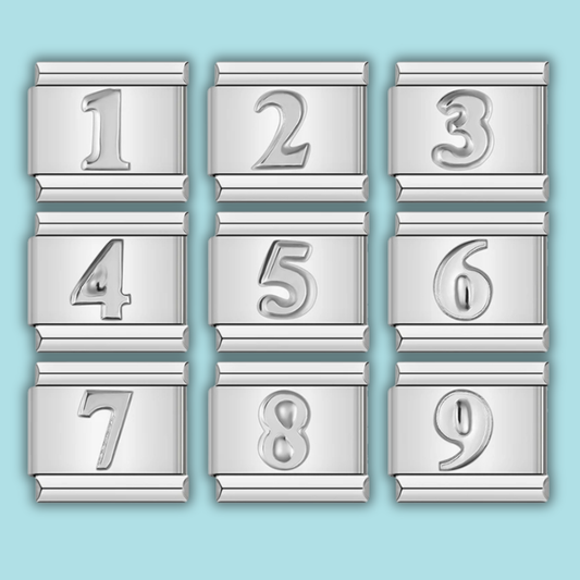Number Charm Collection — 9mm Italian Bracelet