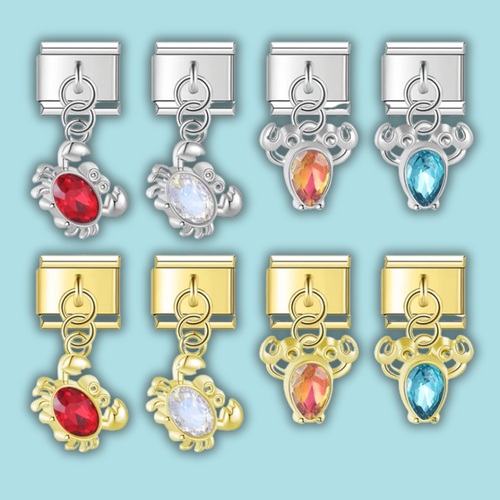 Ocean Creature Charm Collection — 9mm Italian Bracelet